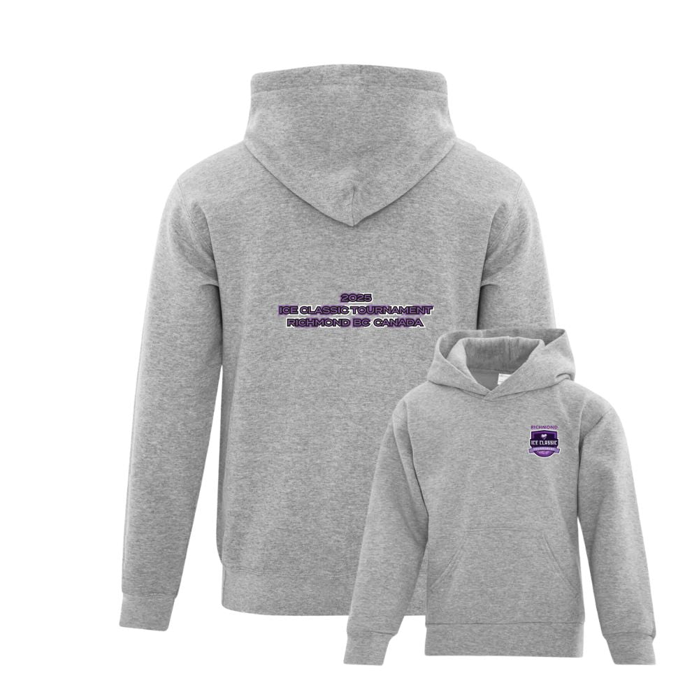 Richmond Ice Classic Left Chest Purple Logo Hoodie - Youth