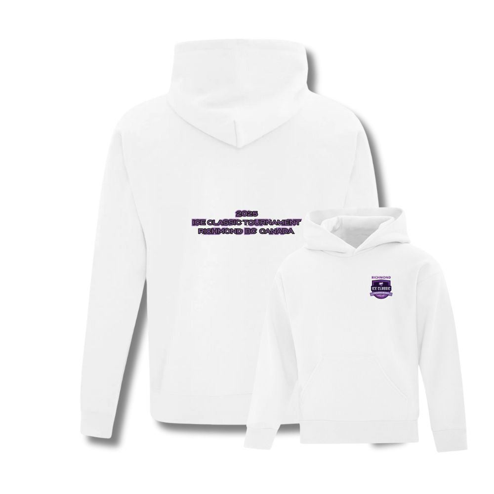 Richmond Ice Classic Left Chest Purple Logo Hoodie - Youth