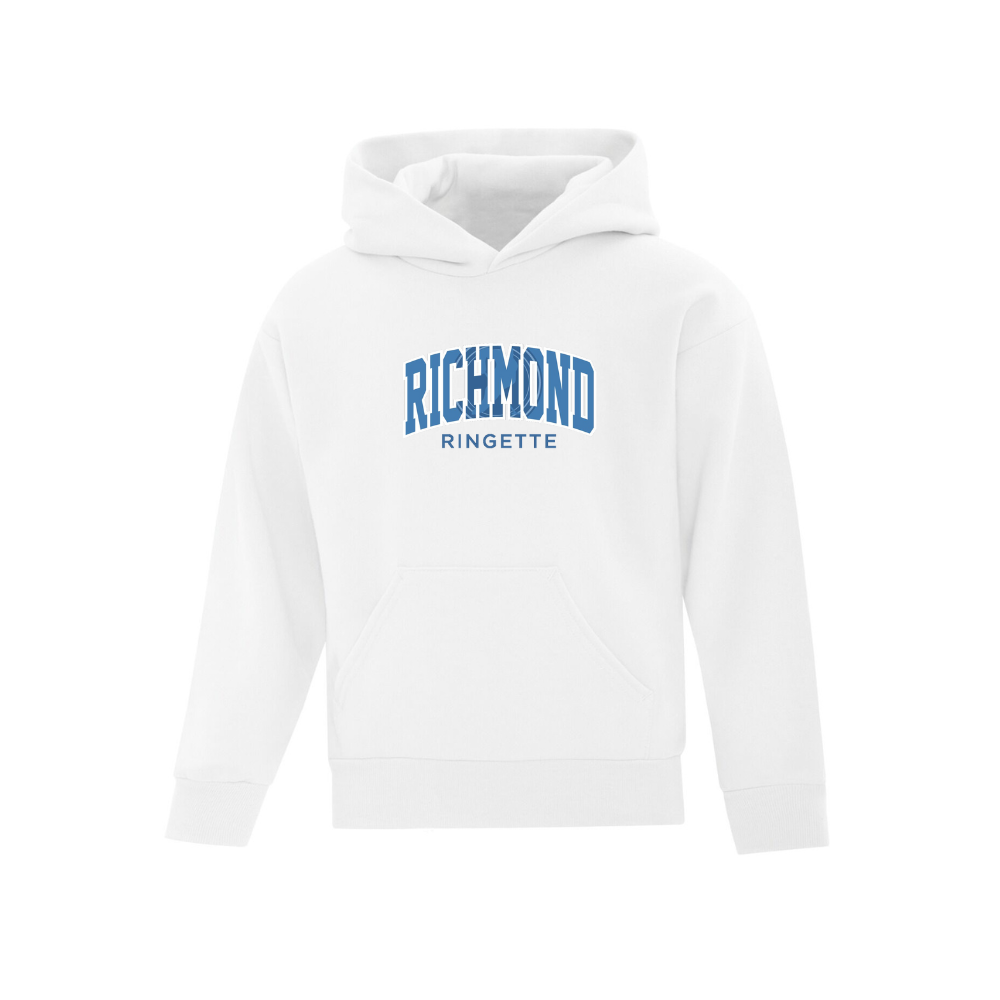 Richmond Ringette Curved Logo Hoodie - Youth