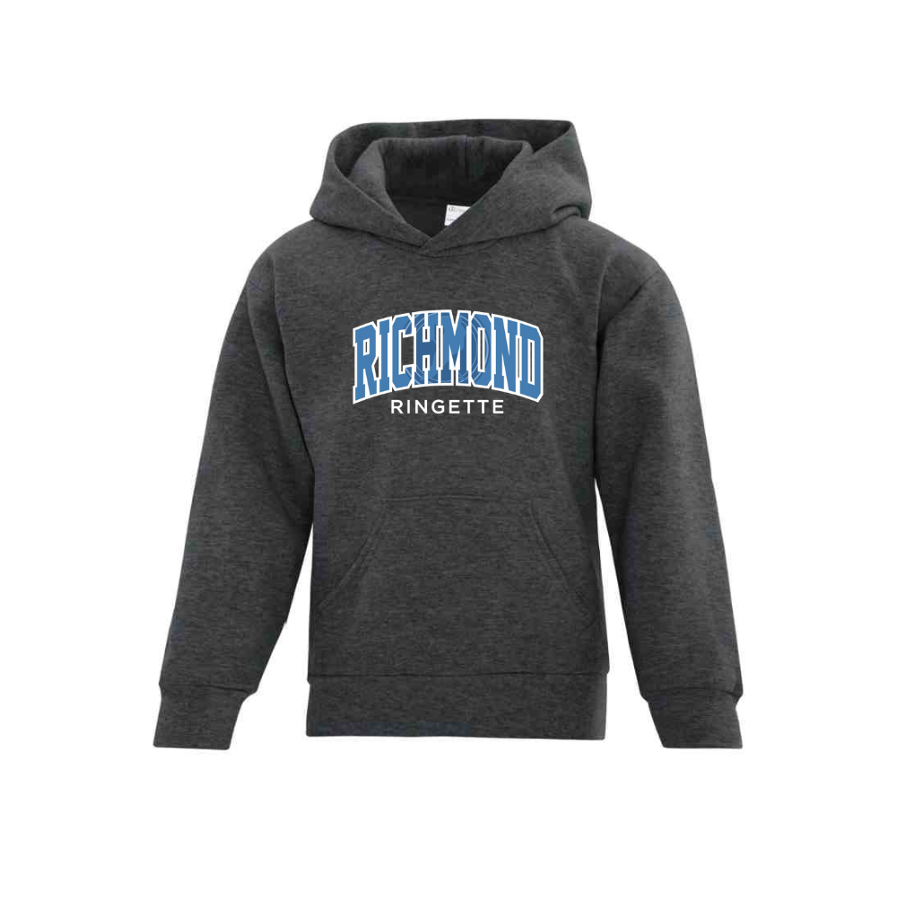 Richmond Ringette Curved Logo Hoodie - Youth