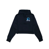 Riptide Drop Shoulder 1/2 Zip Hoodie - Cropped