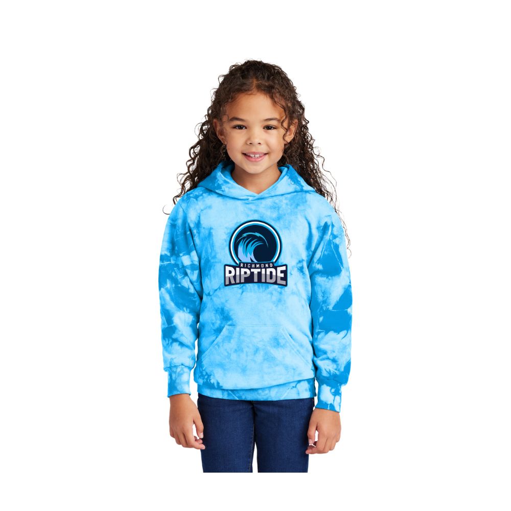 Richmond Riptide Print Riptide Logo Tie Dye Hoodie - Youth