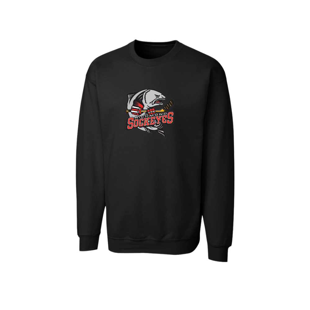Richmond Sockeyes Crewneck Embroidered Logo Sweatshirt - Unisex
