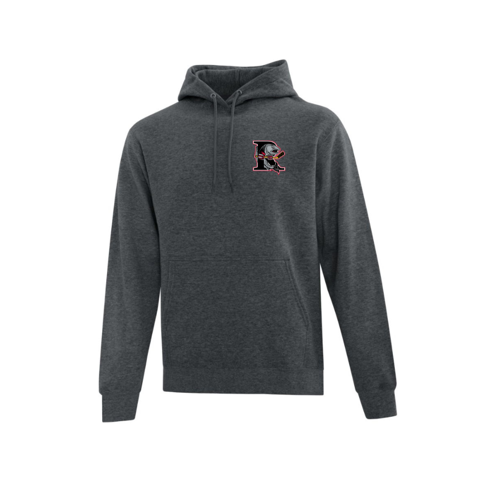 Richmond Sockeyes Left Chest Embroidered Patch Logo Hoodie - Adult