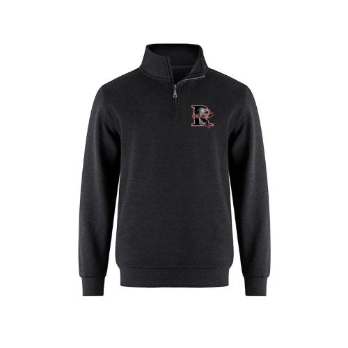 Richmond Sockeyes Left Chest Embroidered Patch Logo 1/4 Zip - Unisex
