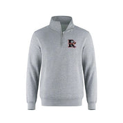 Richmond Sockeyes Left Chest Embroidered Patch Logo 1/4 Zip - Unisex