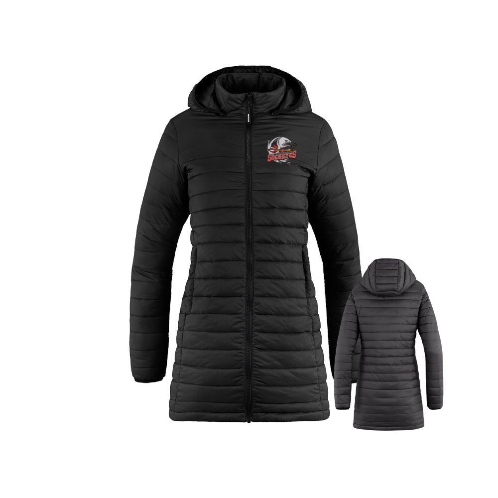 Richmond Sockeyes Long Puffy Jacket - Ladies