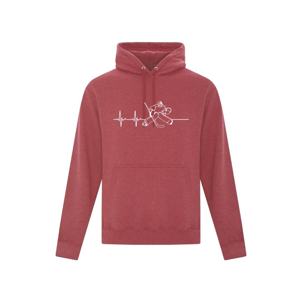 Heart Beat Goalie Ringette Hoodie - Adult