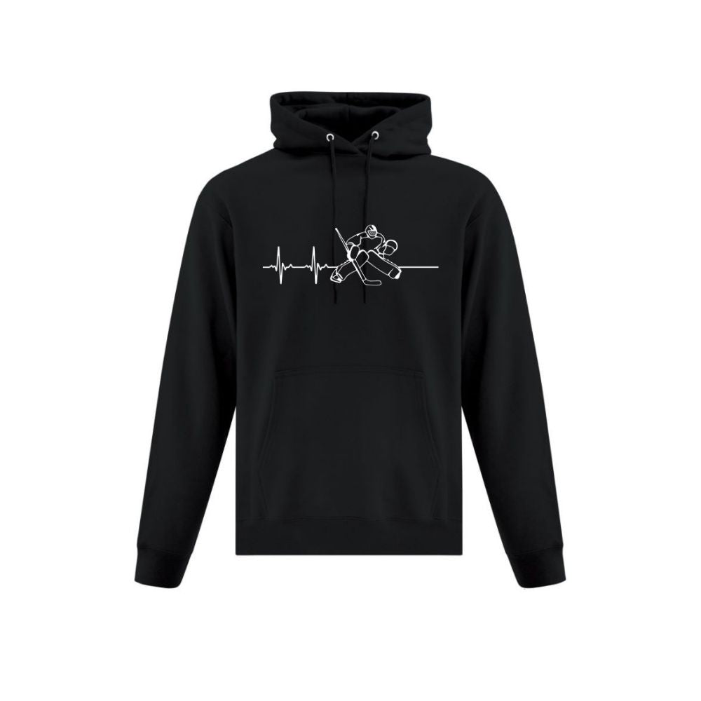 Heart Beat Goalie Ringette Hoodie - Adult