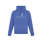 Heart Beat Player Ringette Hoodie - Adult
