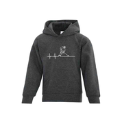 Heart Beat Player Ringette Hoodie - Youth