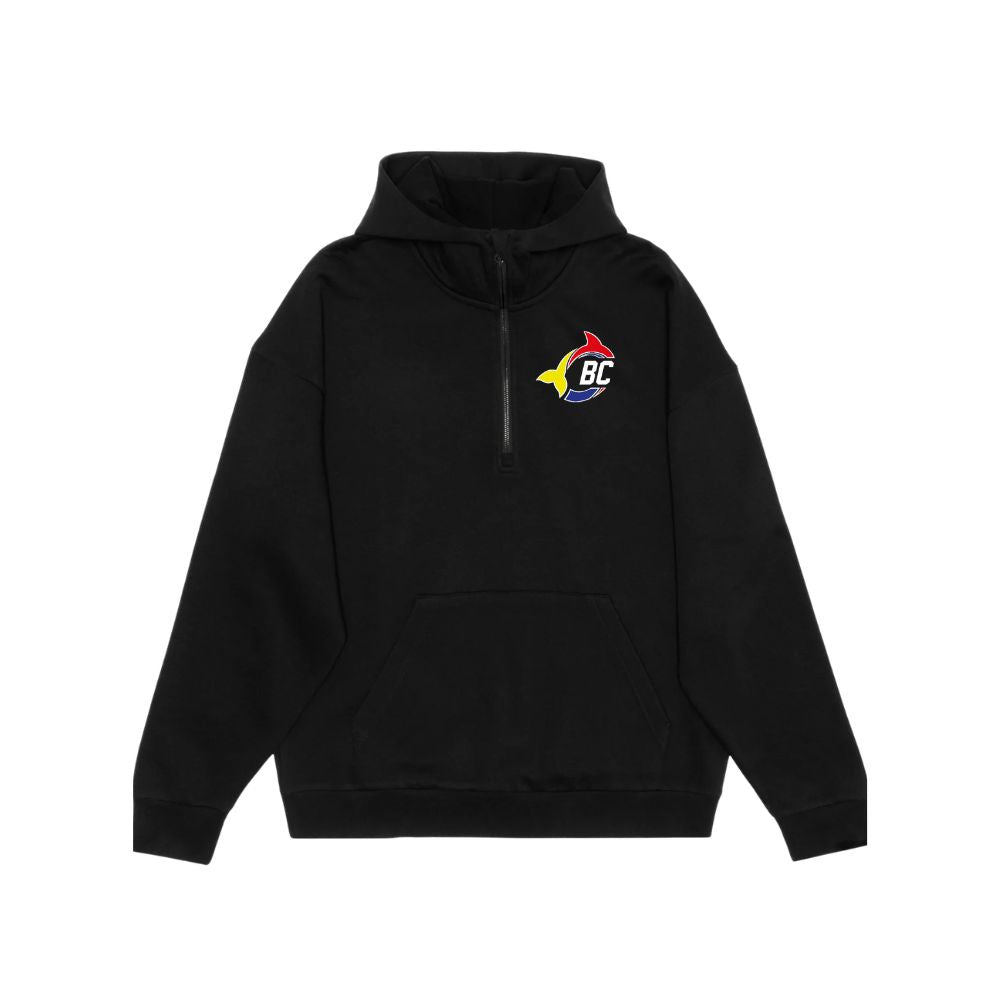 Ringette Zone East Drop Shoulder 1/2 Zip Hoodie