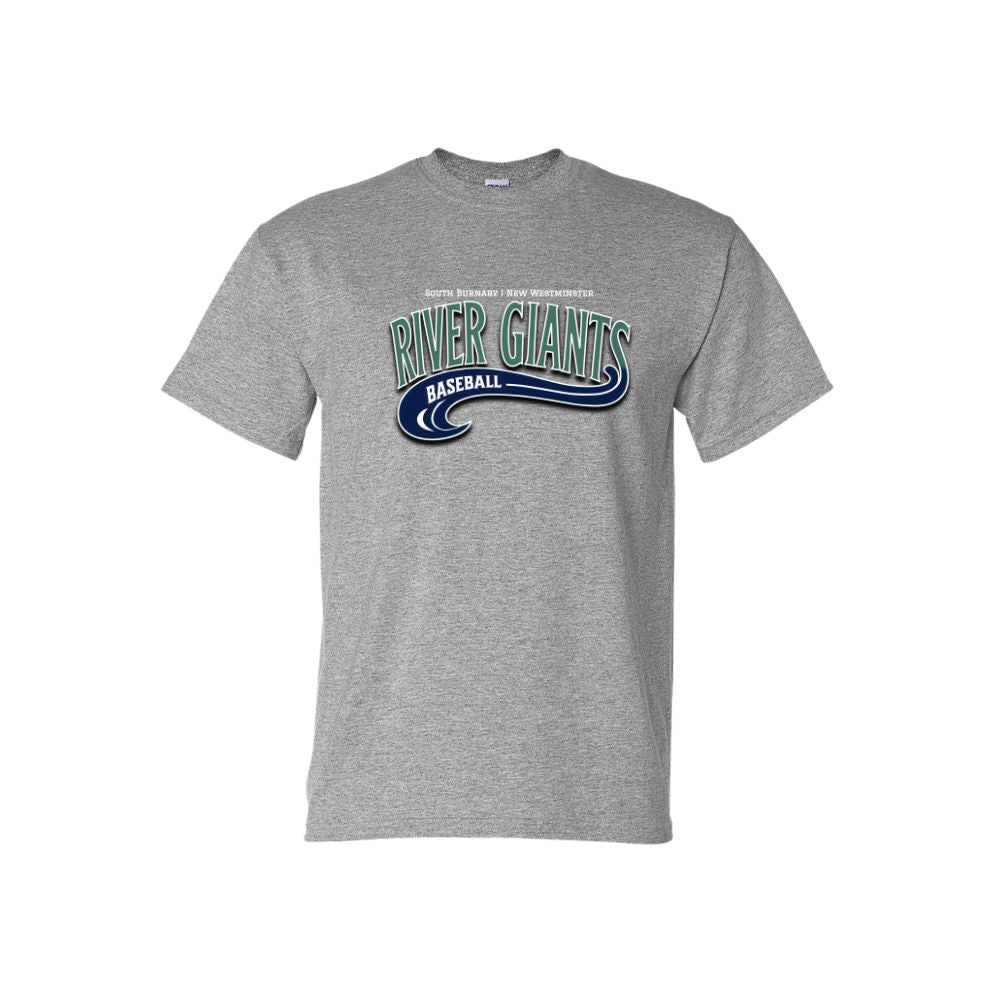 River Giants Full Front Wave Logo Gildan 8000 DryBlend Tshirt - Youth