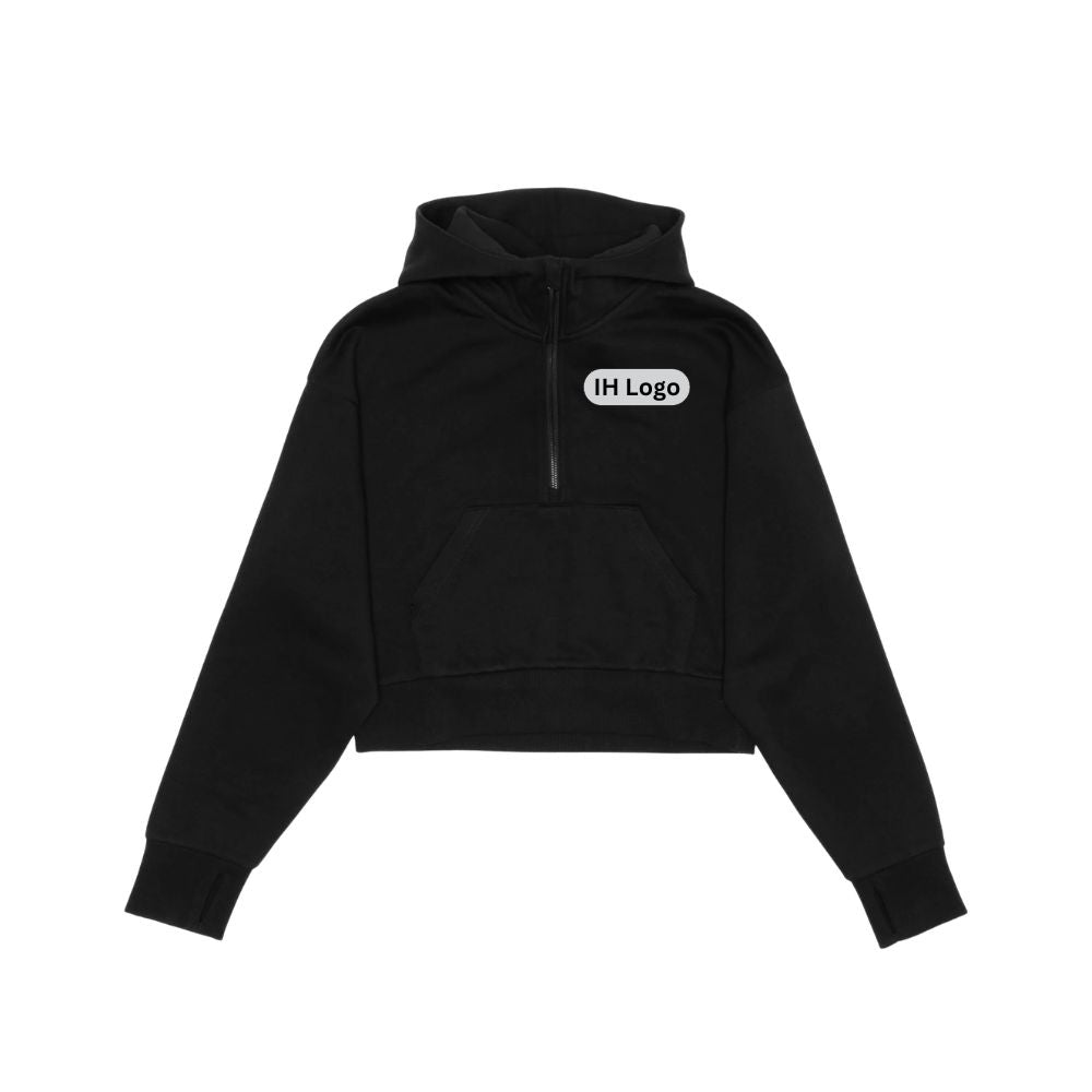 SAL/REV MHSU Drop Shoulder 1/2 Zip Hoodie - Cropped