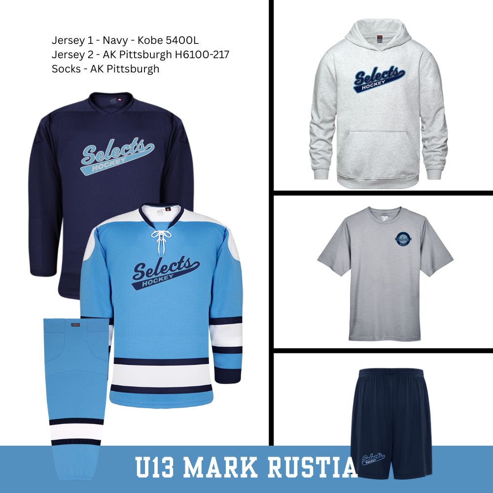 Selects 2026 - U13 Mark Rustia (2 jerseys)