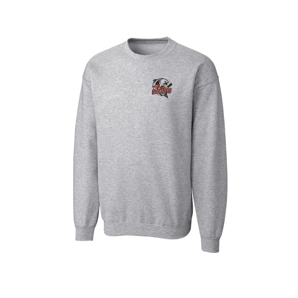 Richmond Sockeyes Crewneck Left Chest Logo Sweatshirt - Unisex