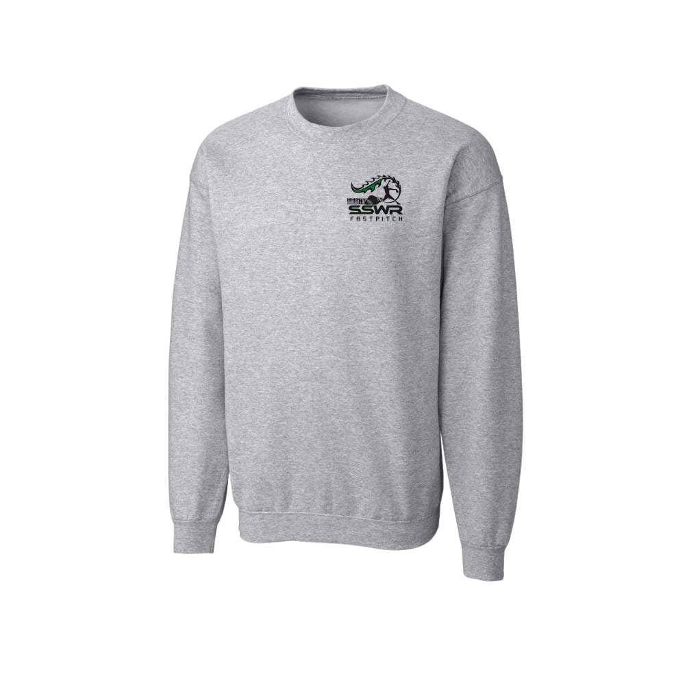 SSWR Fastpitch Crewneck Sweatshirt with Left Chest Embroidered Logo - Adult