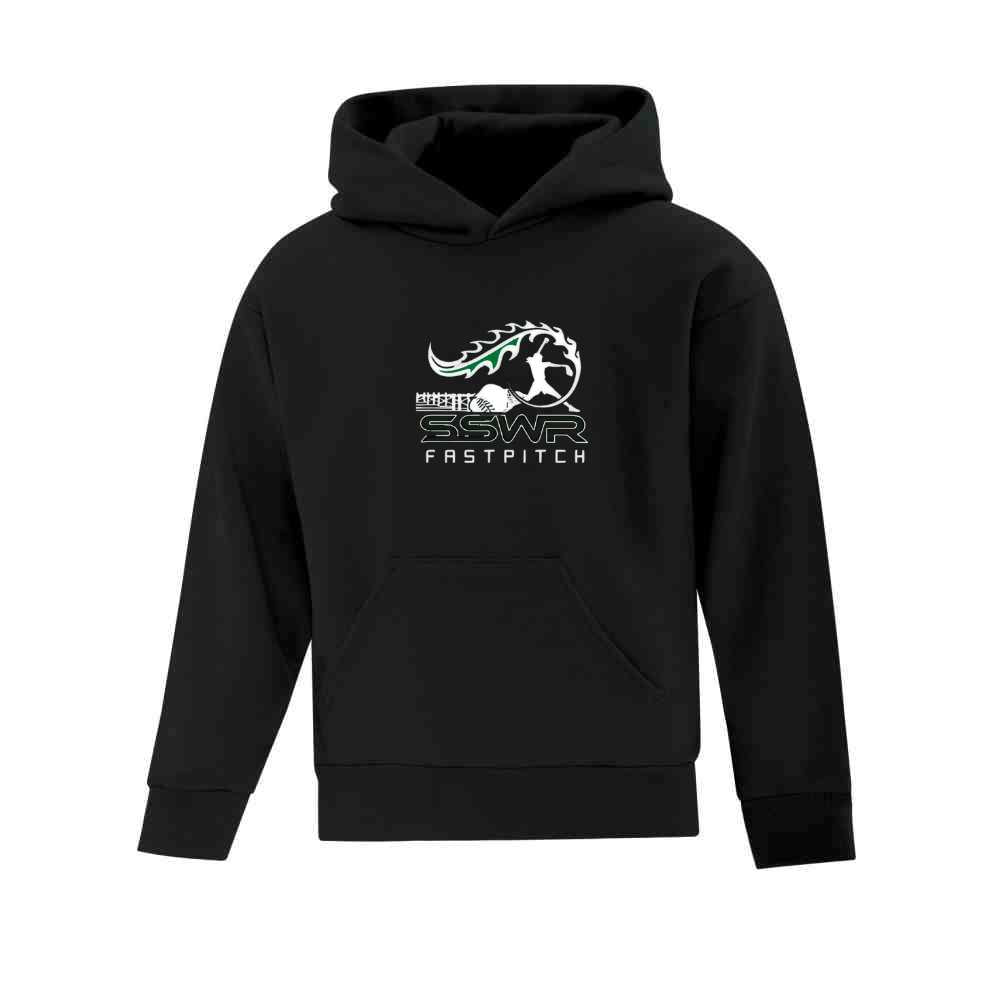 SSWR Fastpitch Hoodie with Full Front Pressed Logo - Youth