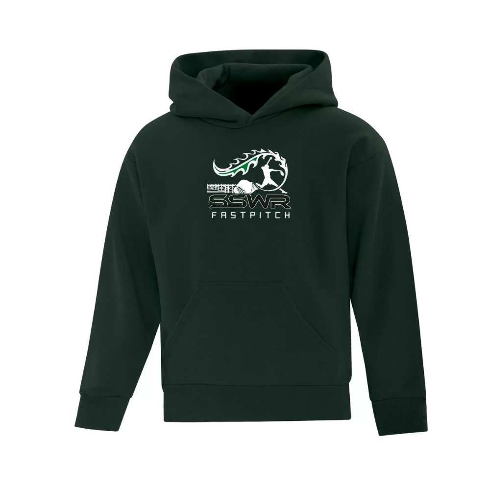 SSWR Fastpitch Hoodie with Full Front Pressed Logo - Youth
