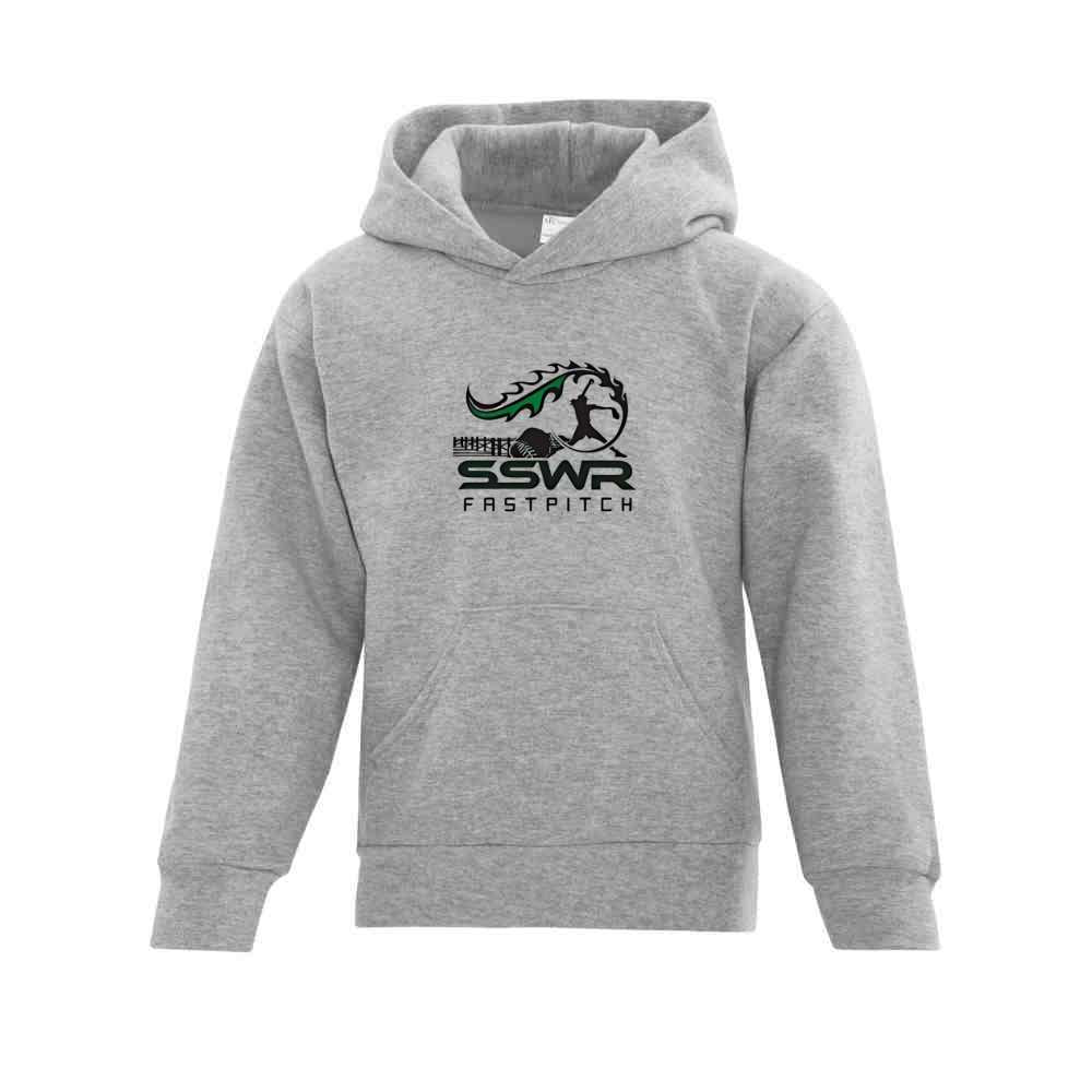 SSWR Fastpitch Hoodie with Full Front Pressed Logo - Youth