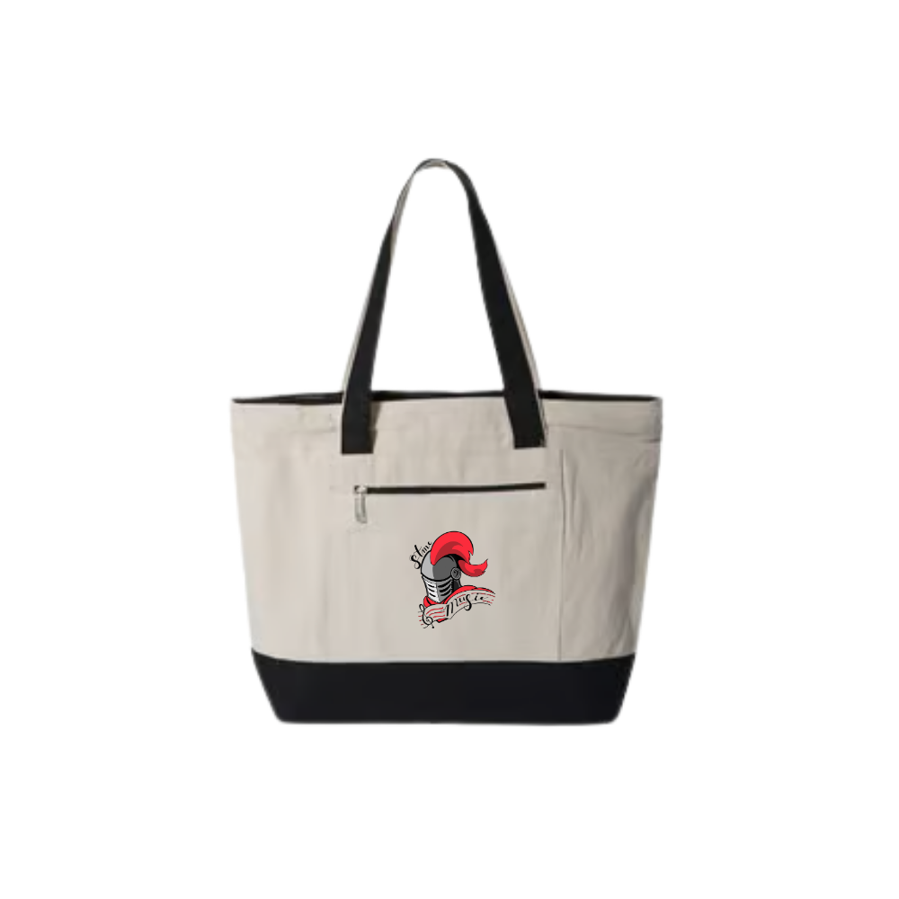 STMC Music Zippered Tote Bag with Print Logo