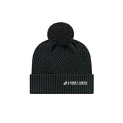Stoney Creek Premium Diagonal Weave Pom Toque