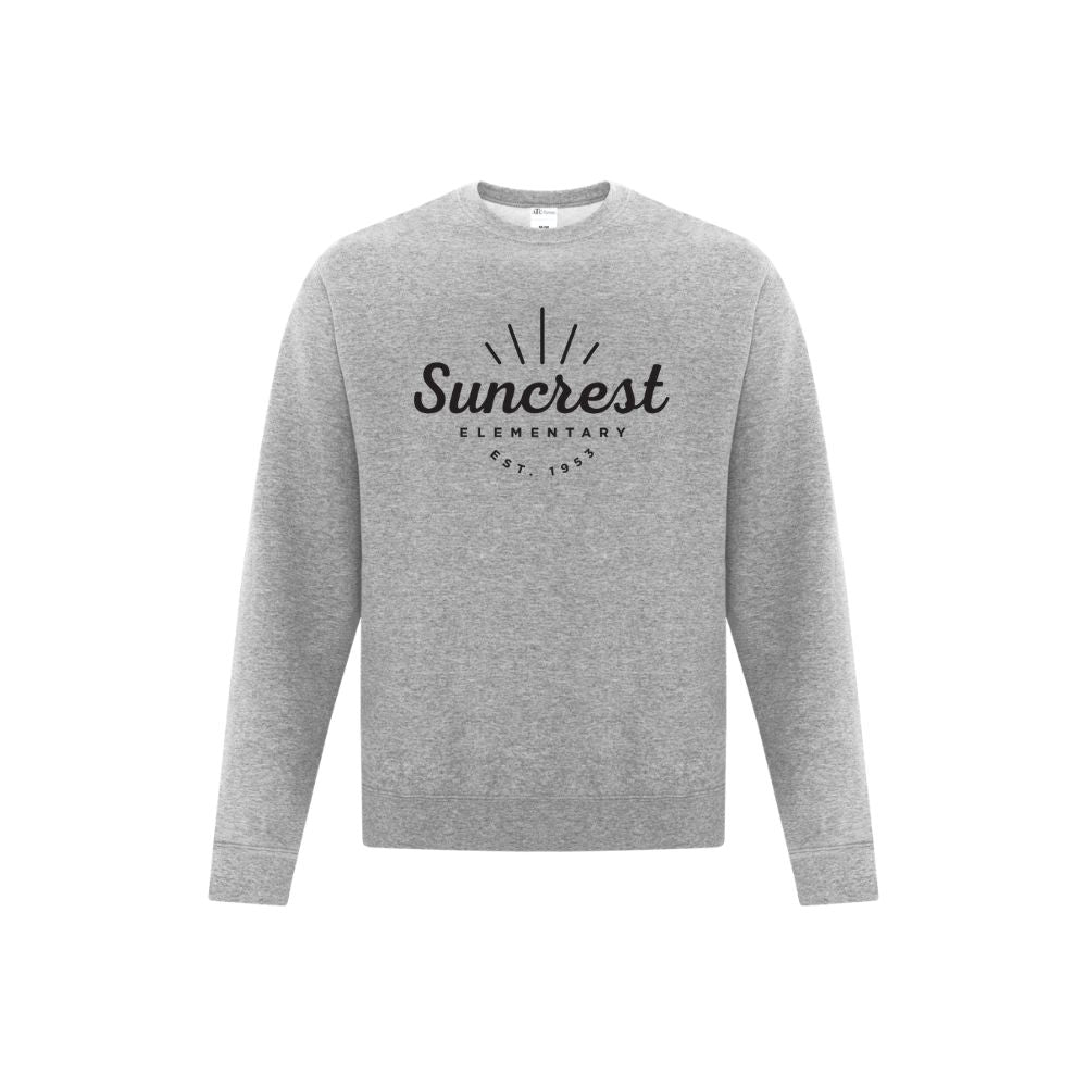Suncrest Elementary Front Print Logo Crewneck Sweatshirt - Youth