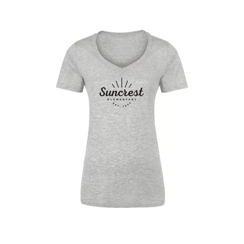 Suncrest Elementary Ladies V-Neck Tee
