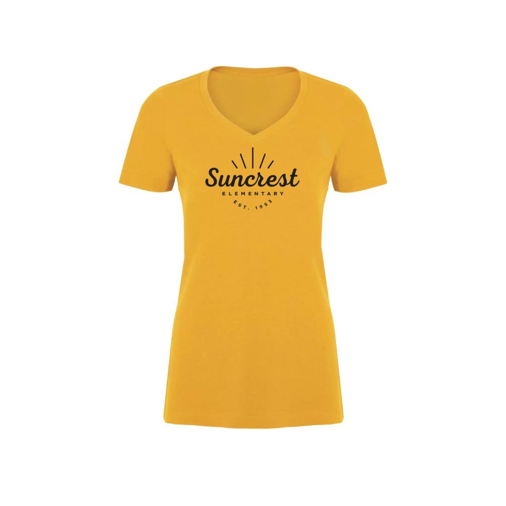 Suncrest Elementary Ladies V-Neck Tee