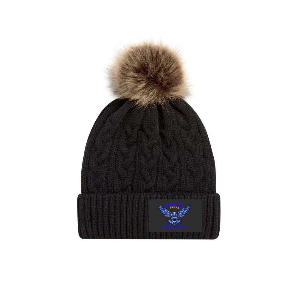 SWRRA Ringette Faux Fur Pom Toque