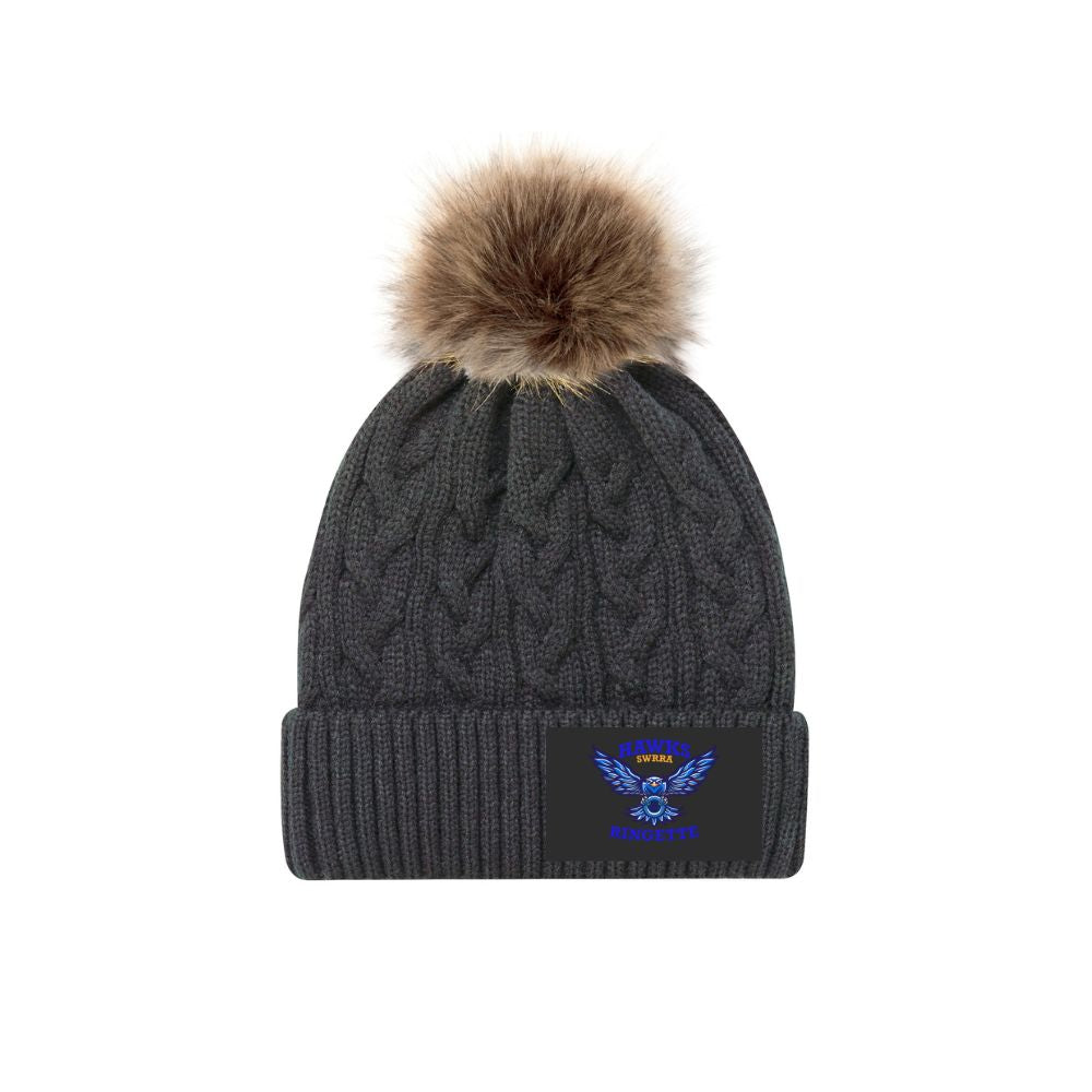 SWRRA Ringette Faux Fur Pom Toque