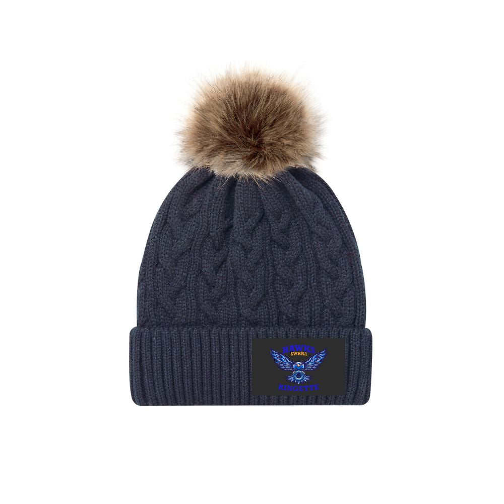 SWRRA Ringette Faux Fur Pom Toque