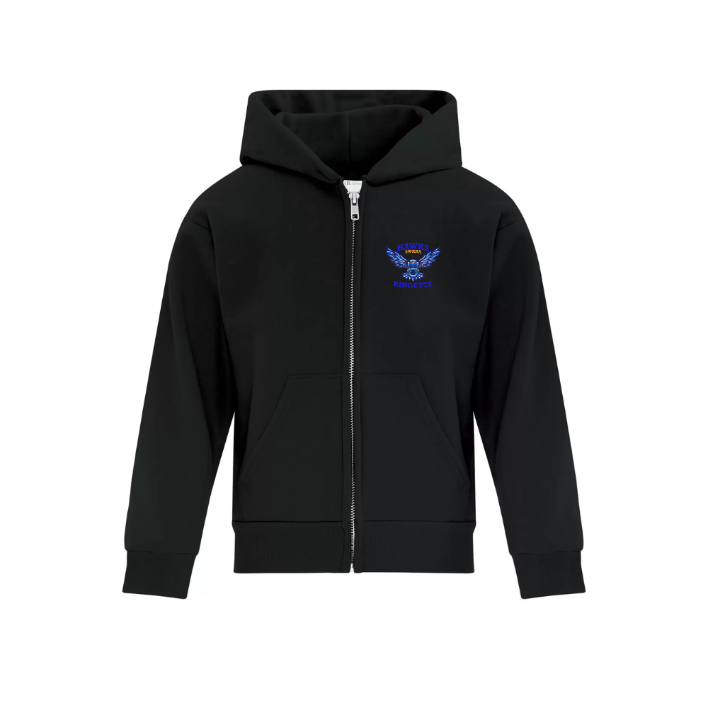 SWRRA Zip Hoodie with Sublimated Patch Logo - Youth