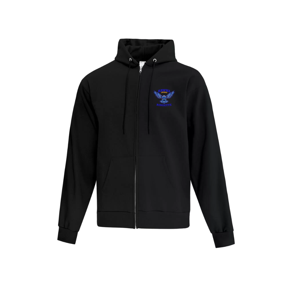SWRRA Zip Hoodie with Sublimated Patch Logo - Adult