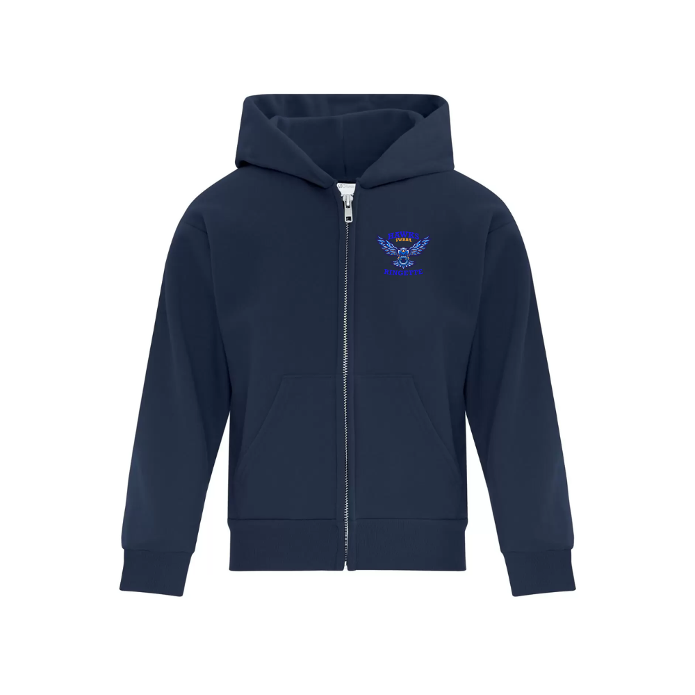 SWRRA Zip Hoodie with Sublimated Patch Logo - Youth