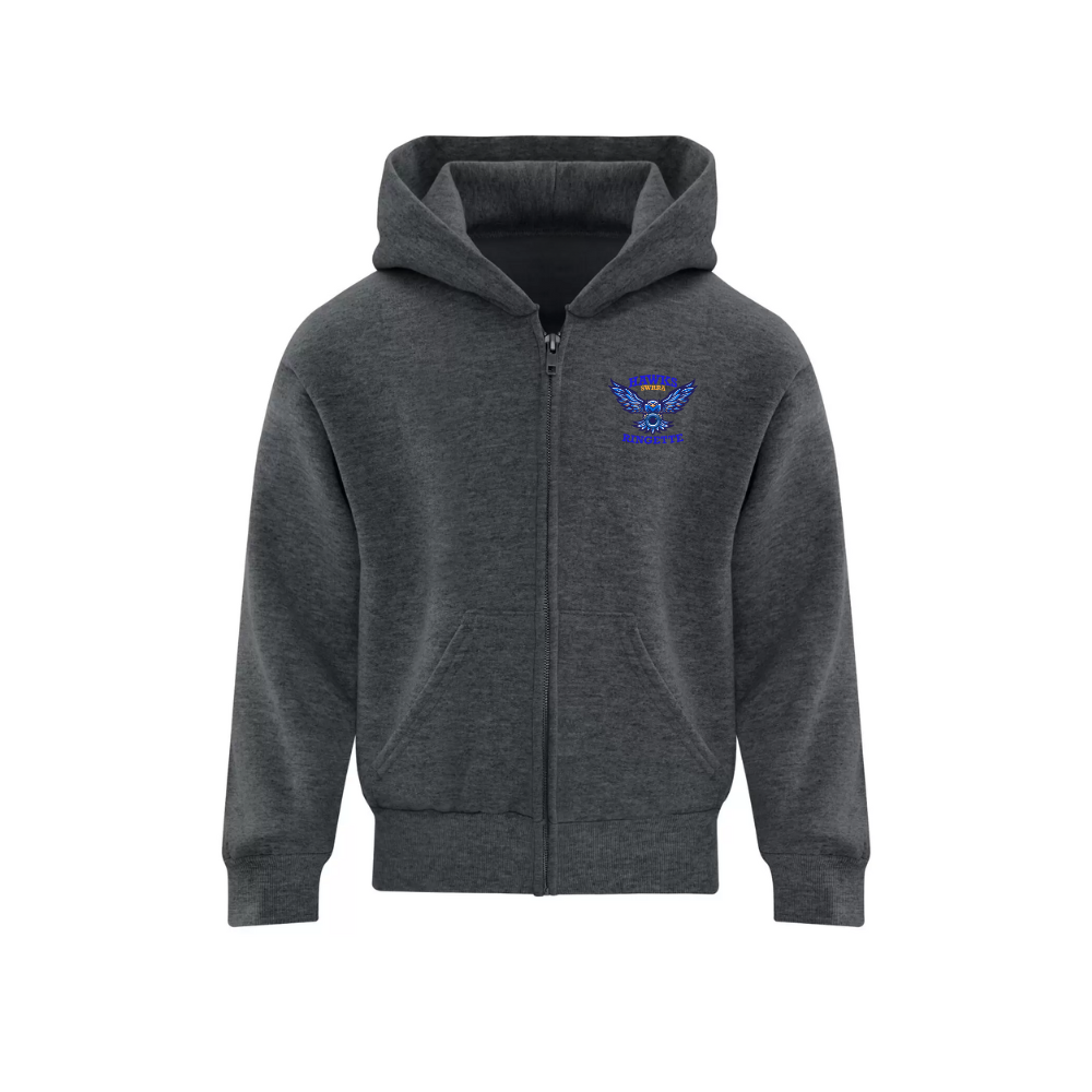SWRRA Zip Hoodie with Sublimated Patch Logo - Youth