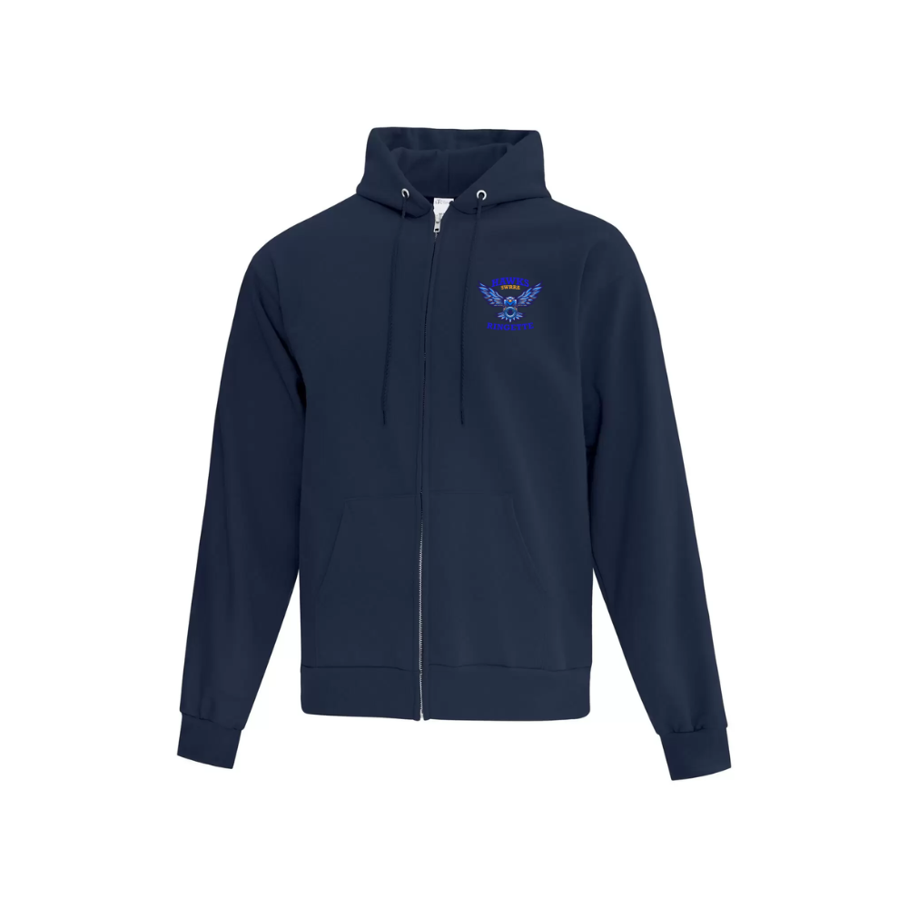 SWRRA Zip Hoodie with Sublimated Patch Logo - Adult