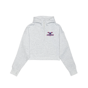 T-Birds Drop Shoulder 1/2 Zip Hoodie - Cropped - Association Logo - Ladies