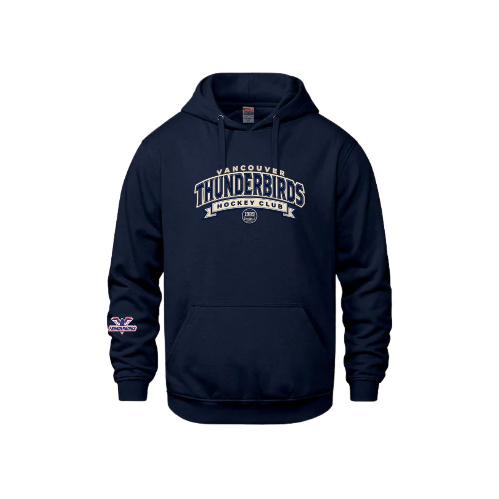 T-Birds CX2 Hoodie - Heritage Felt Applique Logo & Cuff Logo - Adult