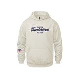 T-Birds CX2 Hoodie -  Handwriting Felt Applique Logo & Cuff Logo - Youth
