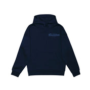 T-Birds Drop Shoulder 1/2 Zip Hoodie - Tone on Tone Handwriting Logo - Ladies