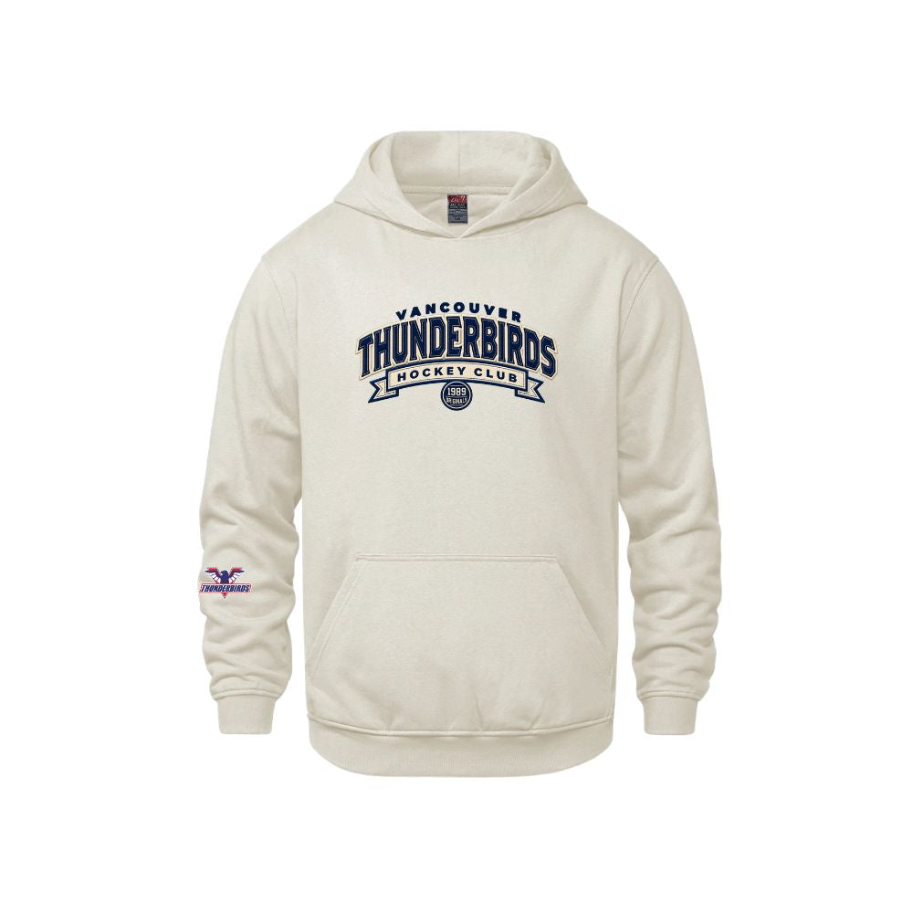 T-Birds CX2 Hoodie -  Heritage Felt Applique Logo & Cuff Logo - Youth