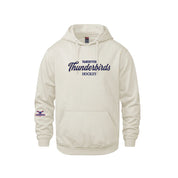 T-Birds CX2 Hoodie - Handwriting Felt Applique Logo and Cuff Logo - Adult