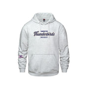 T-Birds CX2 Hoodie - Handwriting Felt Applique Logo and Cuff Logo - Adult