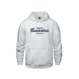 T-Birds CX2 Hoodie - Handwriting Felt Applique Logo and Cuff Logo - Adult