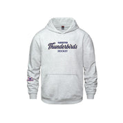T-Birds CX2 Hoodie -  Handwriting Felt Applique Logo & Cuff Logo - Youth