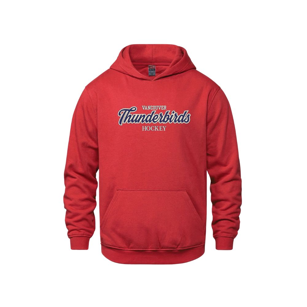T-Birds CX2 Hoodie -  Handwriting Felt Applique Logo - Youth