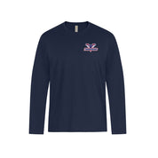 T-Birds Long Sleeve Tshirt - Left Chest Pressed Embroidered Logo - Youth