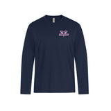 T-Birds Long Sleeve Tshirt - Left Chest Pressed Embroidered Logo - Youth