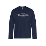 T-Birds 24Ever Ring Spun Cotton Long Sleeve Tee - Handwriting Logo - Adult
